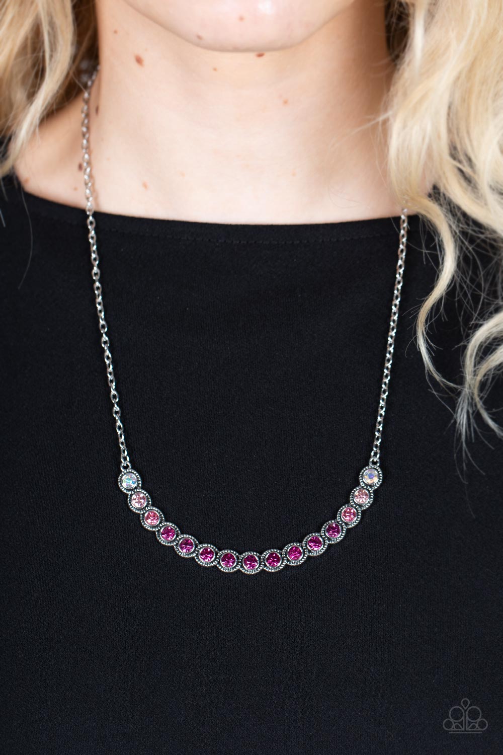 Throwing SHADES - Pink Paparazzi Necklace