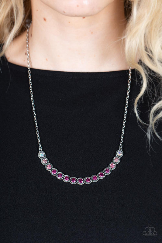 Throwing SHADES - Pink Paparazzi Necklace