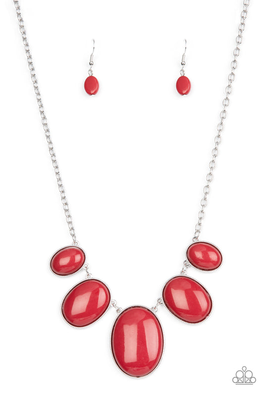 Vivacious Vanity - Red Paparazzi Necklace