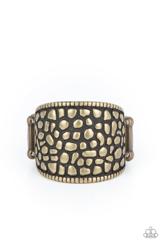 Dotted Decorum - Brass Paparazzi Ring