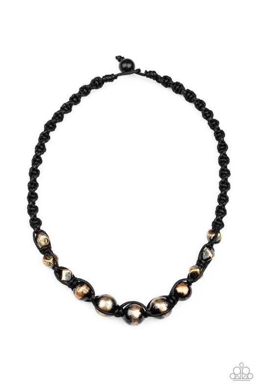 Loose Cannon - Gold Paparazzi Necklace