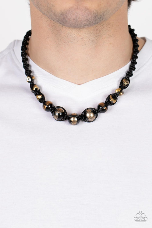 Loose Cannon - Gold Paparazzi Necklace