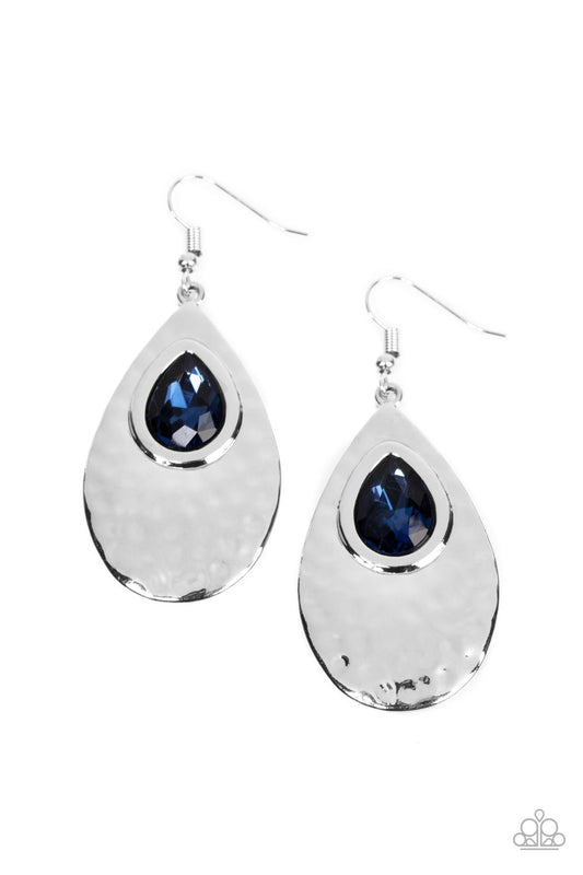 Tranquil Trove - Blue Paparazzi Earrings
