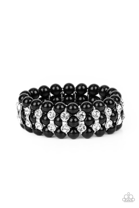 Eiffel Tower Elegance - Black Paparazzi Bracelet