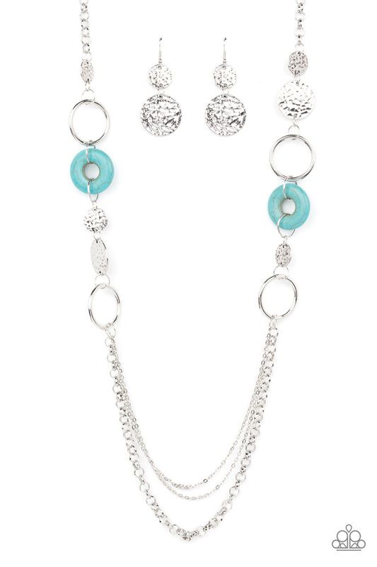 Grounded Glamour - Blue Paparazzi Necklace