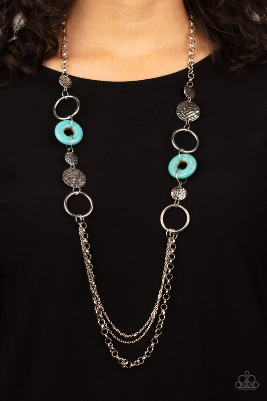 Grounded Glamour - Blue Paparazzi Necklace