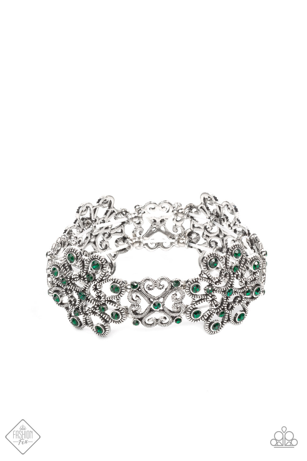 Regal Recognition - Green Paparazzi Bracelets