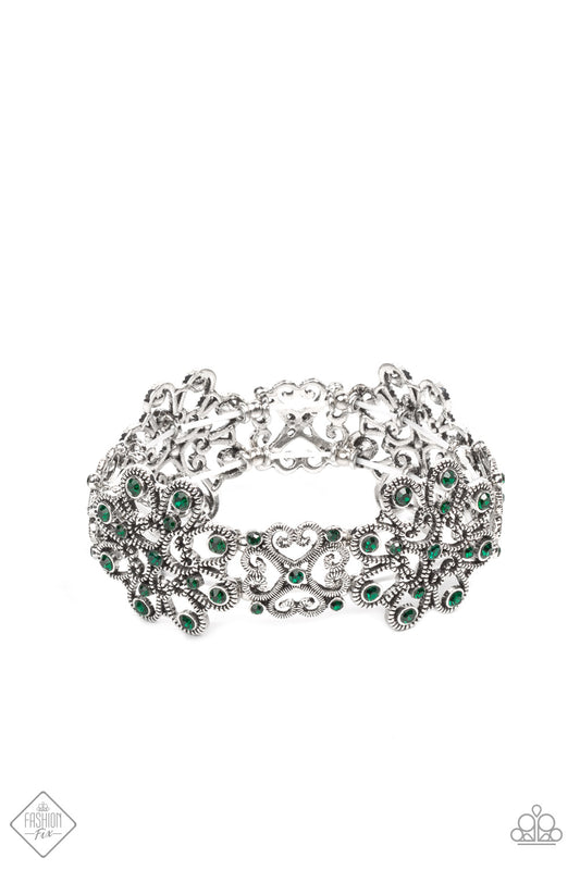 Regal Recognition - Green Paparazzi Bracelets