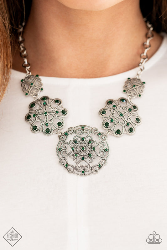 Royally Romantic - Green Paparazzi Necklace