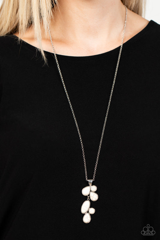 Wild Bunch Flair - White Paparazzi Necklace