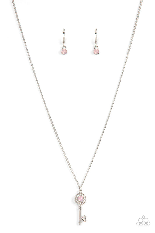 Prized Key Player - Pink Paparazzi Necklace