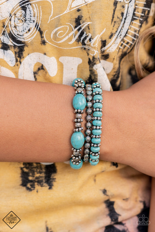 Take By SANDSTORM - Blue Paparazzi Bracelets