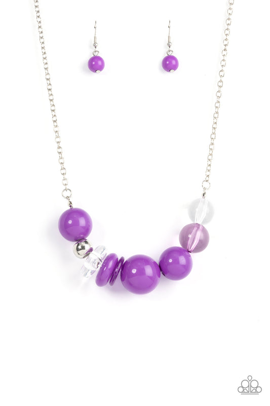 Bauble Bonanza - Purple Paparazzi Necklace