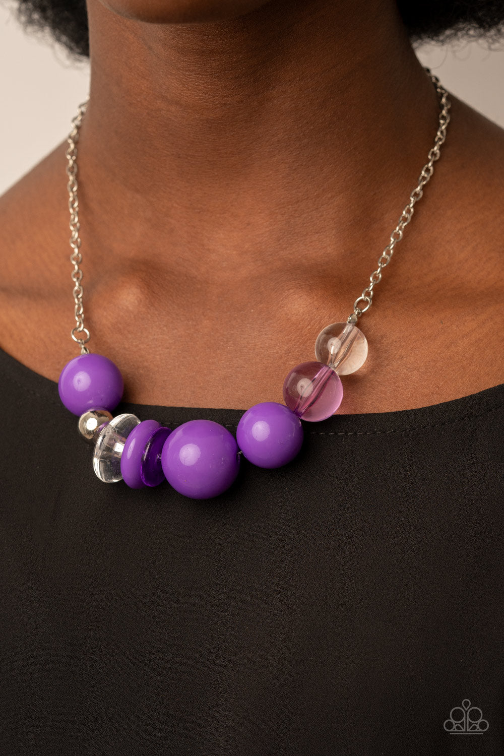 Bauble Bonanza - Purple Paparazzi Necklace