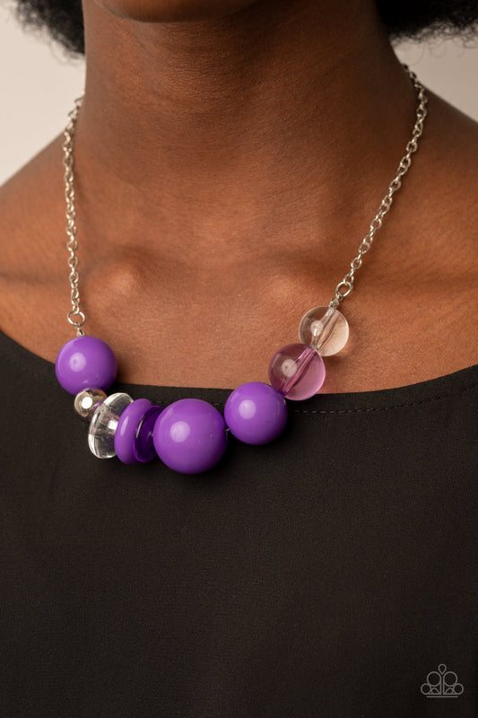 Bauble Bonanza - Purple Paparazzi Necklace