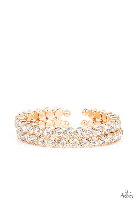Megawatt Majesty - Gold Paparazzi Bracelet
