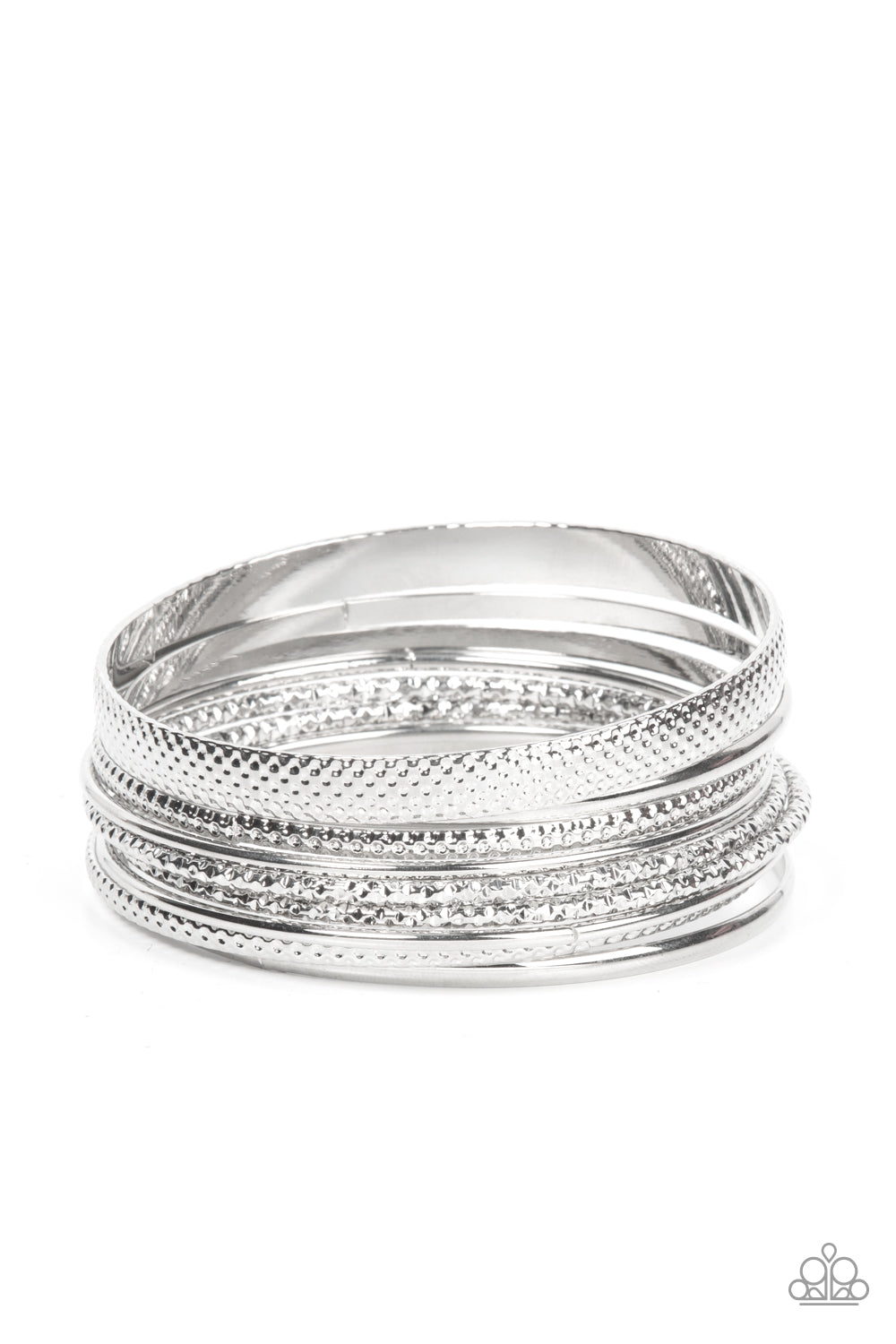 Circlet Circus - Silver Paparazzi Bracelet