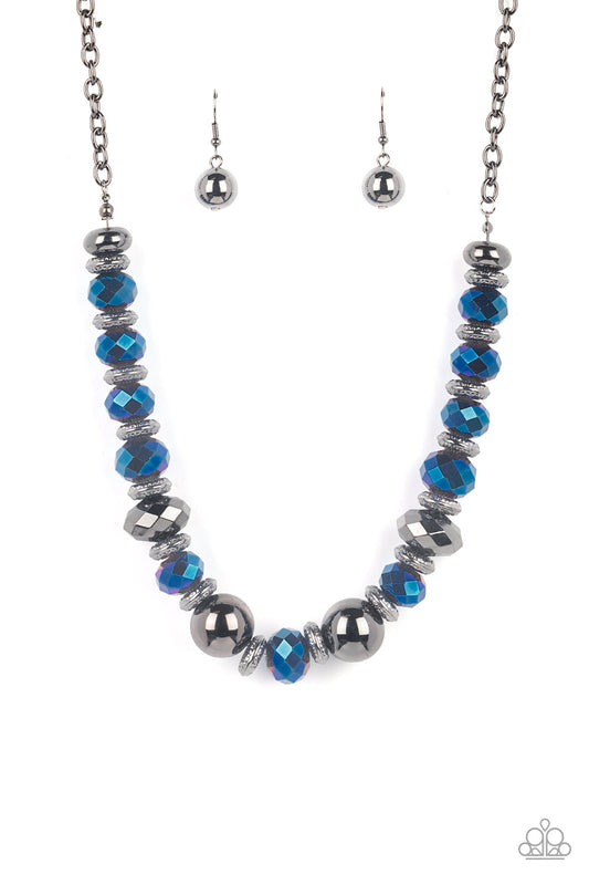 Interstellar Influencer - Blue Paparazzi Earrings