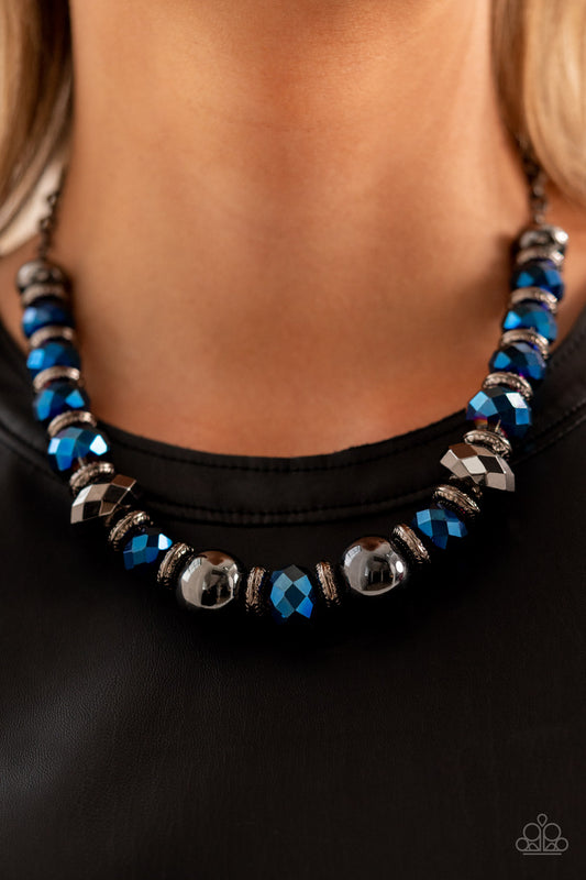 Interstellar Influencer - Blue Paparazzi Earrings