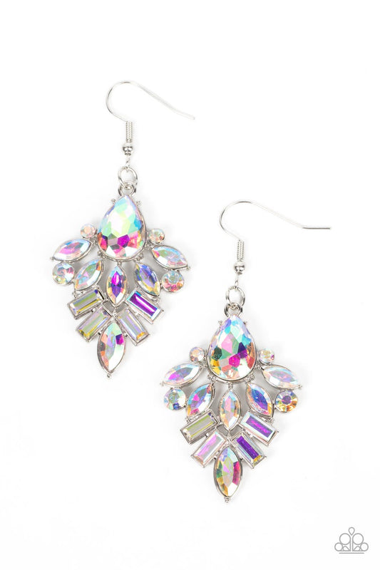 Stellar-escent Elegance - Multi Gold Paparazzi Earrings