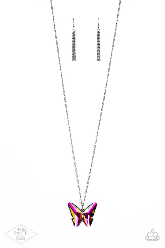 The Social Butterfly Effect - Multi Paparazzi Necklace