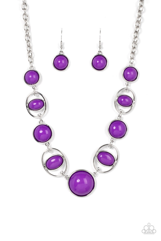 Eye of the BEAD-holder - Purple Paparazzi Necklace