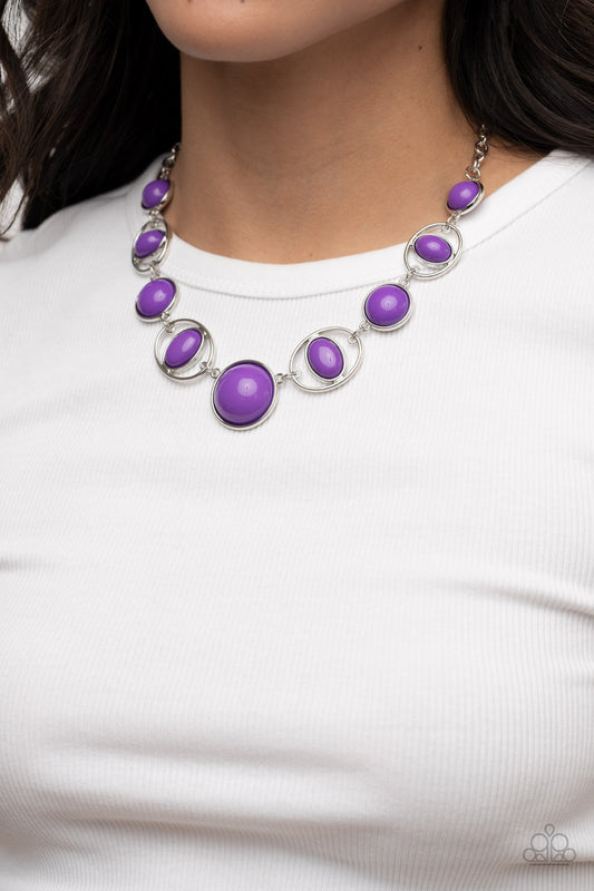 Eye of the BEAD-holder - Purple Paparazzi Necklace