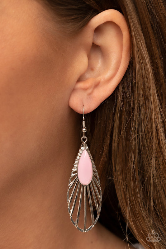 WING-A-Ding-Ding - Pink Paparazzi Earrings