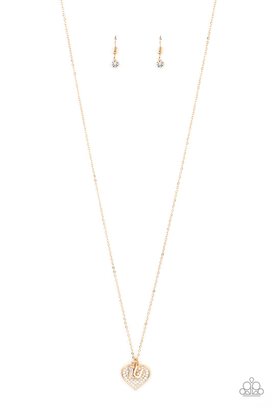 Letters of Love - Gold Paparazzi Necklace