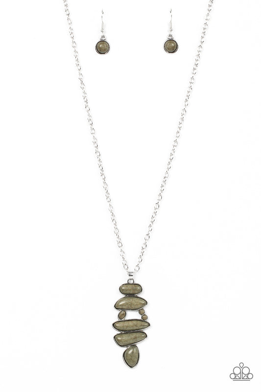 Mojave Mountaineer - Green Paparazzi Necklace