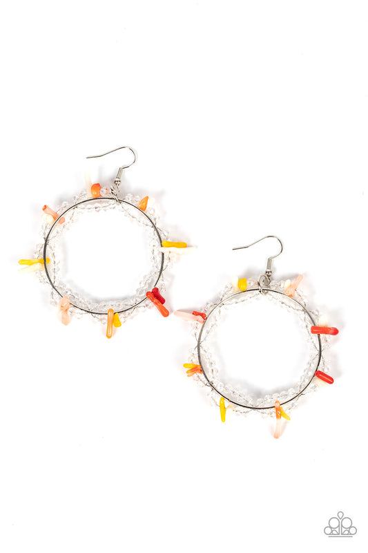Ocean Surf - Multi Paparazzi Earrings