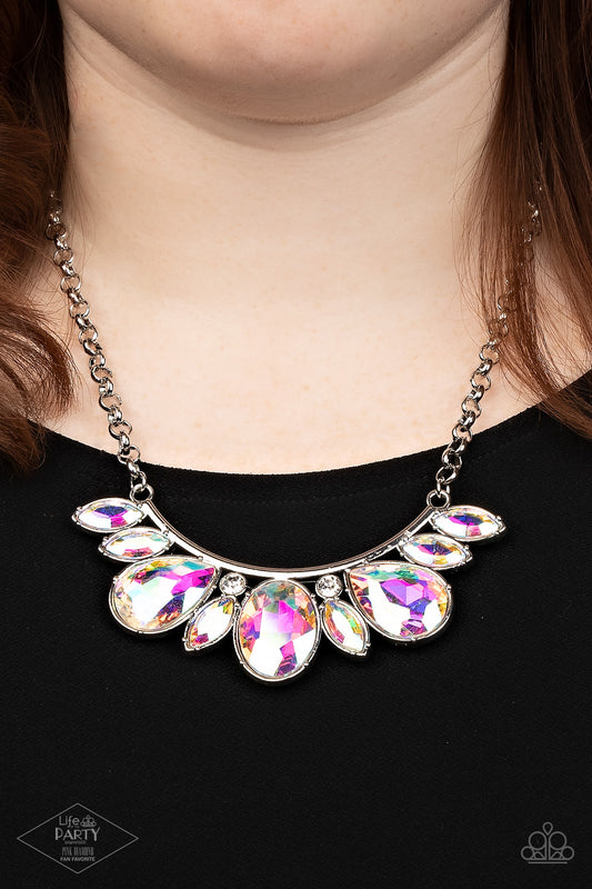 PINK DIAMOND EXCLUSIVE Never SLAY Never - Multi Iridiscent Necklace