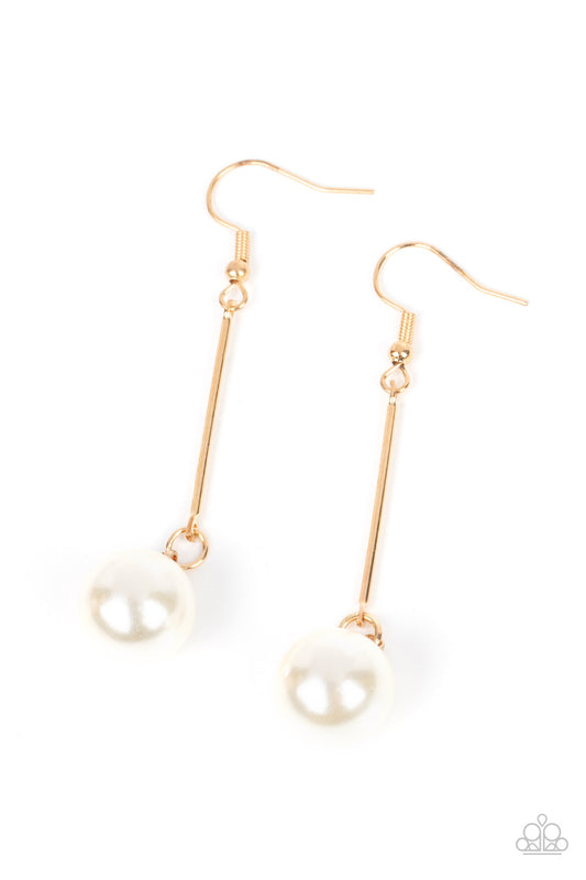 Pearl Redux - Gold Paparazzi Earrings