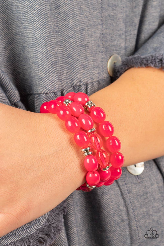 Coastal Coastin - Pink Paparazzi Bracelets