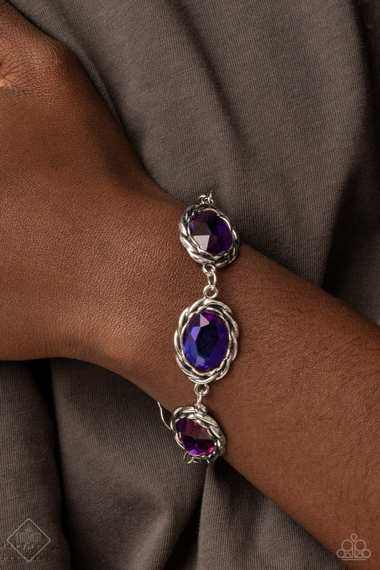Royal Regalia - Multi Purple Iridiscent Paparazzi Earrings