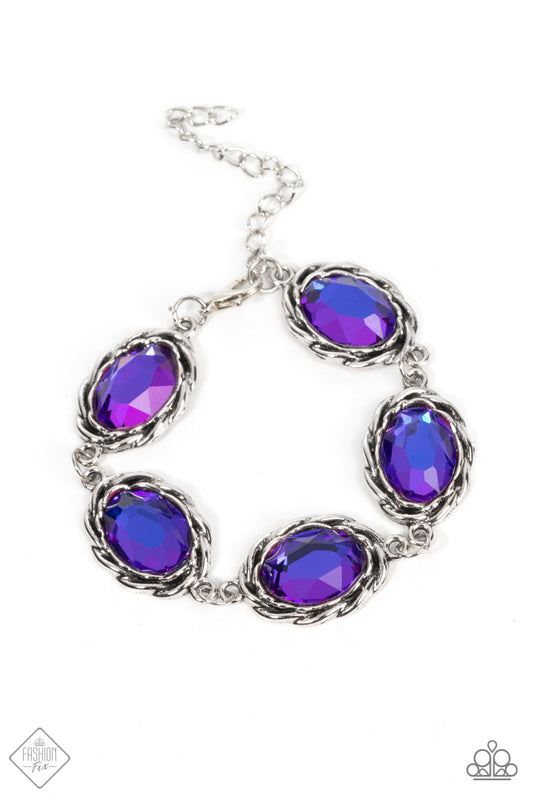 Royal Regalia - Multi Purple Iridiscent Paparazzi Earrings