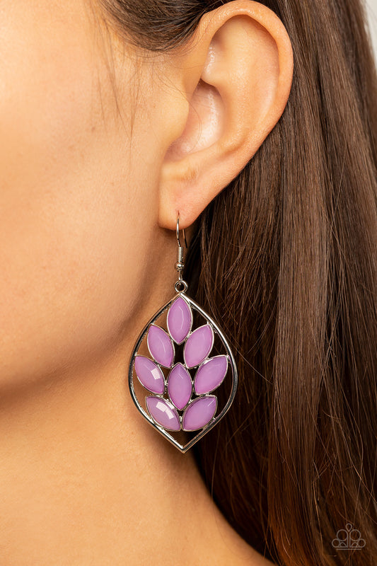 Glacial Glades - Purple  Paparazzi Earrings