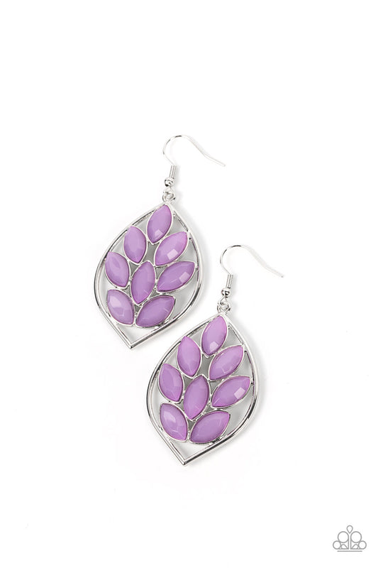 Glacial Glades - Purple  Paparazzi Earrings