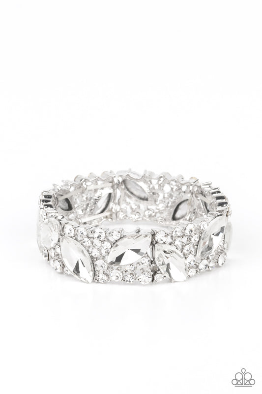 Full Body Chills - White Paparazzi Bracelet