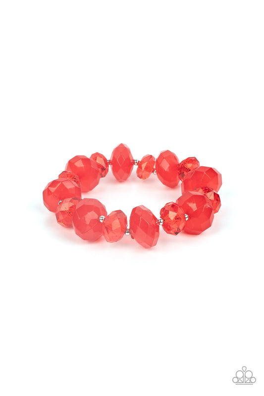 Keep GLOWING Forward - Red  Paparazzi Bracelets