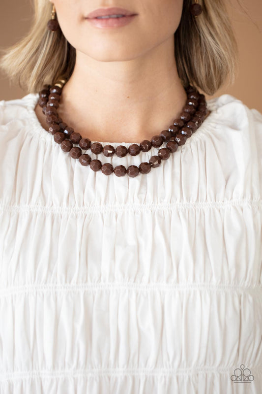 Greco Getaway - Brown Paparazzi Necklace