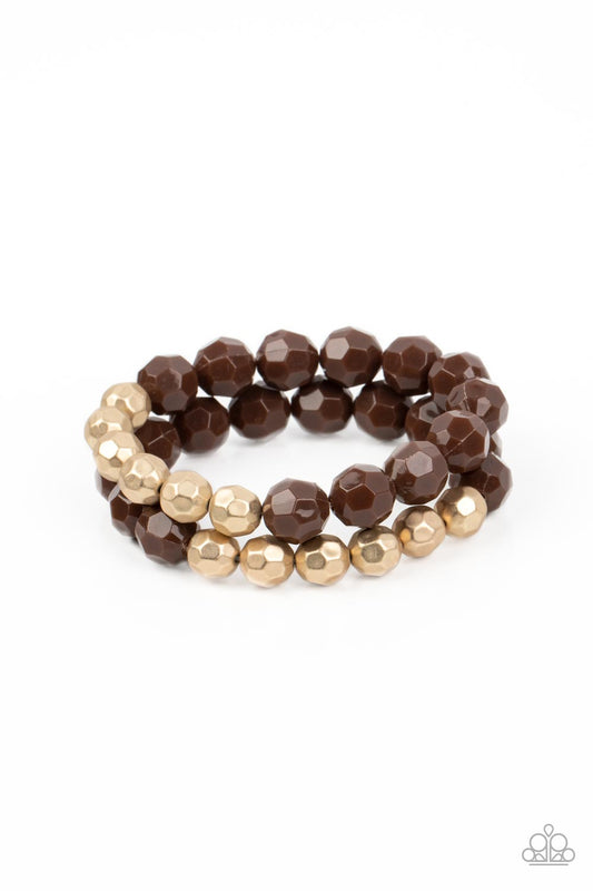 Grecian Glamour - Brown Paparazzi Bracelet