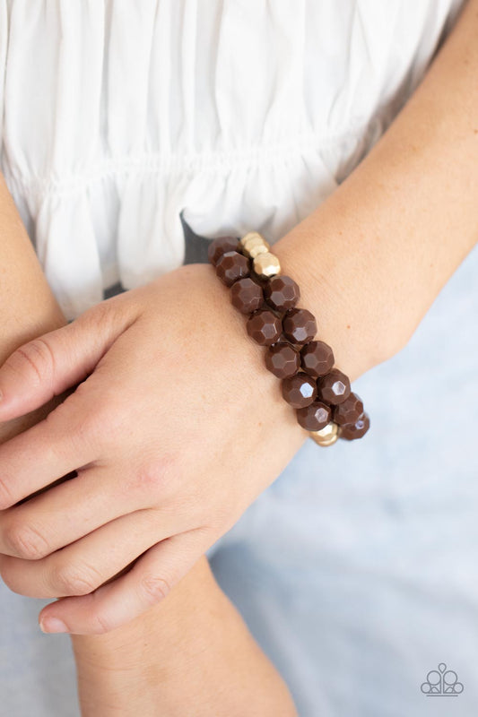 Grecian Glamour - Brown Paparazzi Bracelet