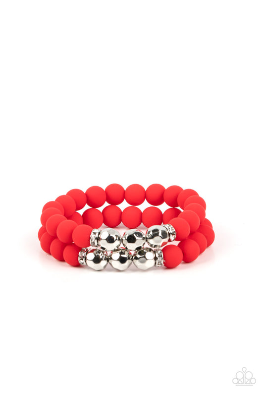 Dip and Dive - Red Paparazzi Bracelet