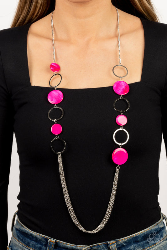 Beach Hub - Pink Paparazzi Necklace