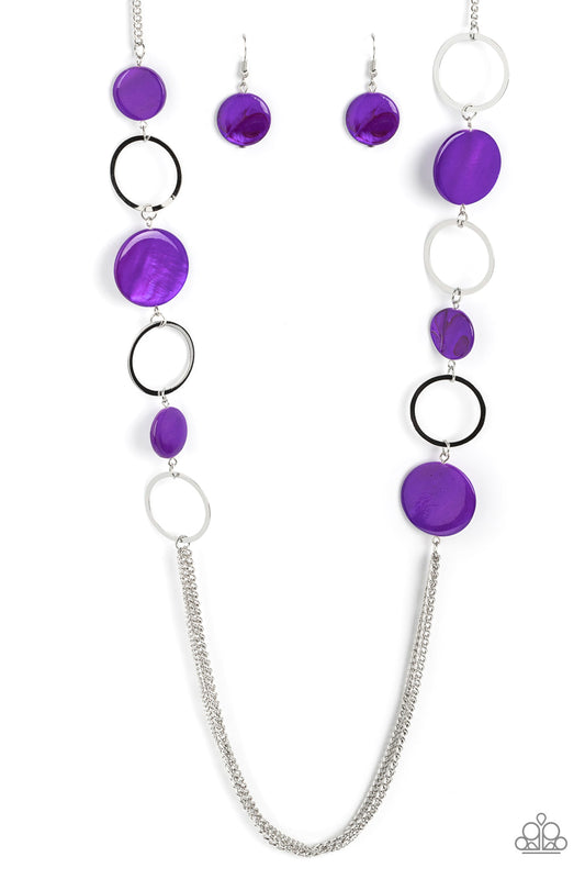 Beach Hub - Purple Paparazzi Neckace