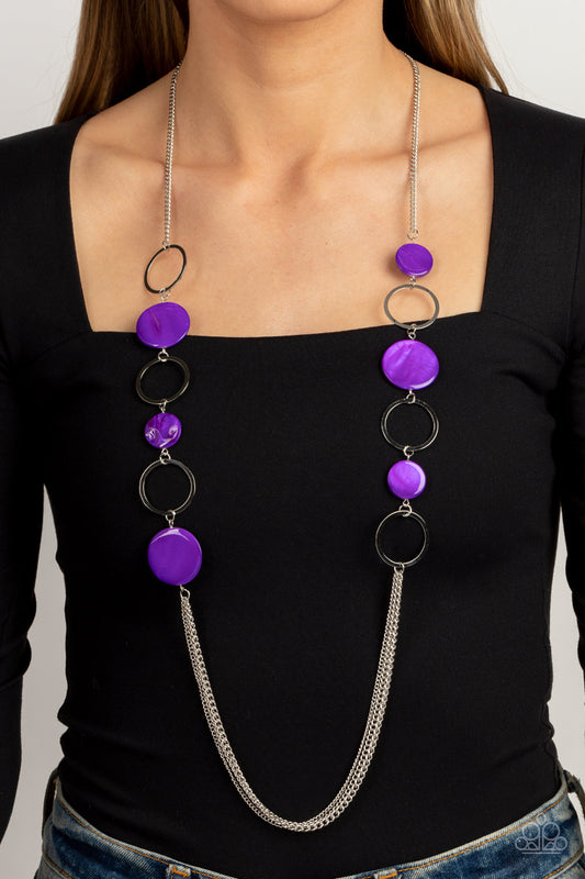 Beach Hub - Purple Paparazzi Neckace