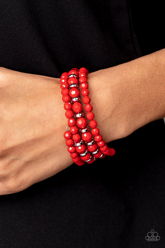 Its a Vibe - Red  Paparazzi Bracelet