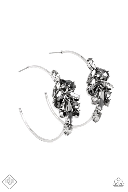 Arctic Attitude - Silver Paparazzi Earrings