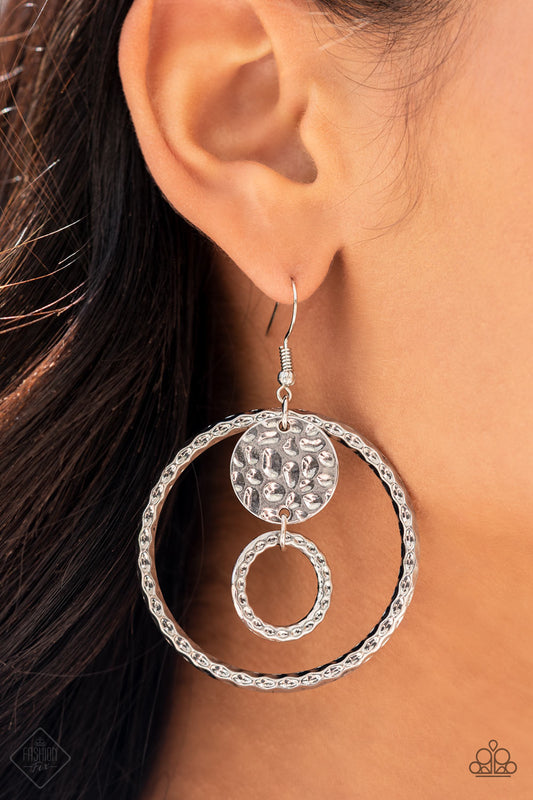 Mojave Metal Art - Silver Paparazzi Earrings
